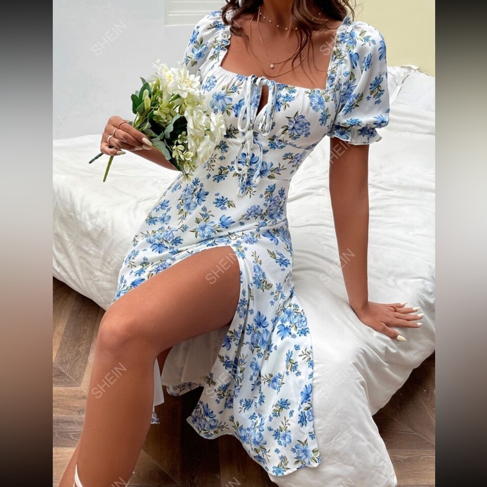 Floral print dress